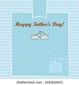 Father  day  illustration  with  art text  lettering for greeting  card and voucher template. Background for  the  sale banner   and   father's day cards