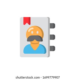 Father day notepad memory of love Icon, Logo, Vector