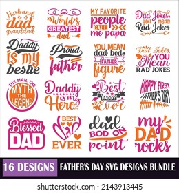 Father, day Quotes SVG Designs Bundle. Father ,s day quotes SVG cut files bundle, Family quotes t shirt designs bundle, Quotes about Family, Family cut files, s  day eps files, 