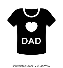 Father day shirt vector design, dad love icon design