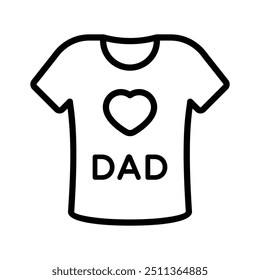 Father day shirt vector design, dad love icon design