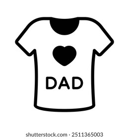 Father day shirt vector design, dad love icon design