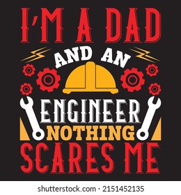 Father day t shirt design with custom vector of father day element