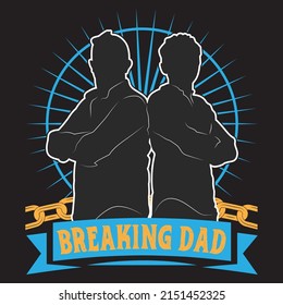 Father day t shirt design with custom vector of father day element