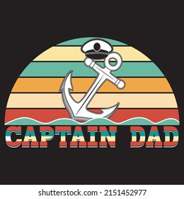 Father day t-shirt design with the custom vector of father day element