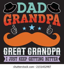 Father day t-shirt design with the custom vector of father day element