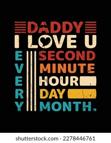 Father Day Typography T Shirt Design