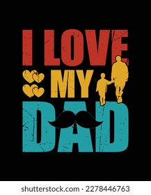 Father Day Typography T Shirt Design