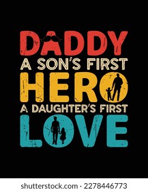 Father Day Typography T Shirt Design