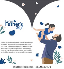 Father day vector concept 1. Father daya graphic . Father day vector. Happy Father day.