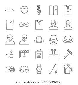 father day vector icons for user interface design,vector illustration,eps 10