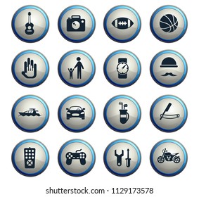 father day vector icons for web and user interface design