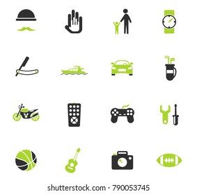 father day vector icons for web and user interface design