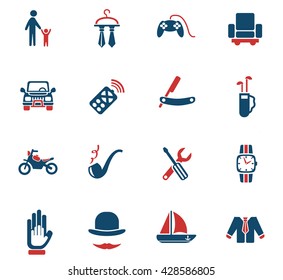 father day web icons for user interface design