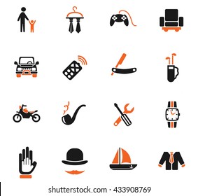 father day web icons for user interface design