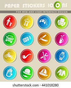 father day web icons for user interface design