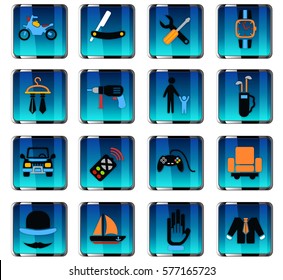 father day web icons for user interface design