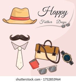 Father Days Icons . This is a Father Days Icons Vector. all of this object or assets is separated and ready to editable.