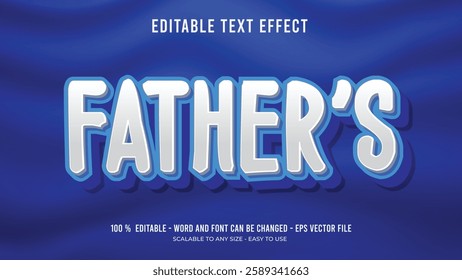 father editable text effect  father editable 3d text