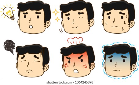 Father Facial expressions set