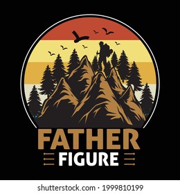 father figure t shirts - vector