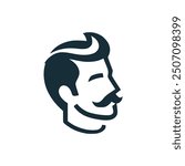 father gentleman logo vector illustration template design