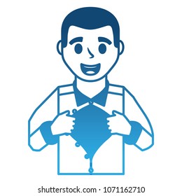 father hero open shirt