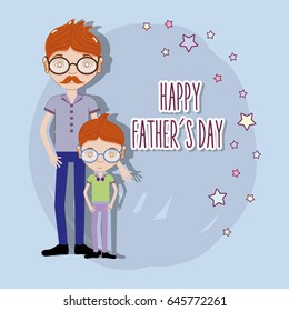 father with his son celebrating father day