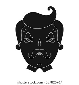 Father icon in black style isolated on white background. Family holiday symbol stock vector illustration.