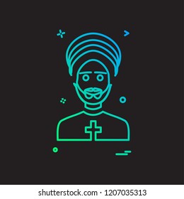 Father icon design vector