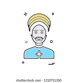 Father icon design vector