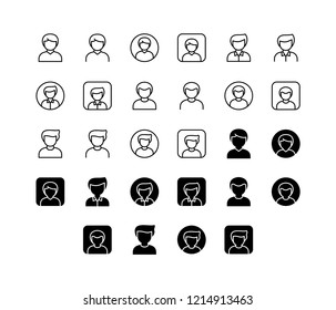 Father Icon Logo Vector Symbol. Avatar Icon