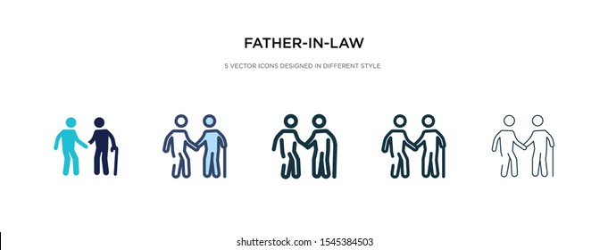 father in law icon in different style vector illustration. two colored and black father in law vector icons designed in filled, outline, line and stroke style can be used for web, mobile, ui