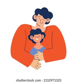 father with little daughter characters