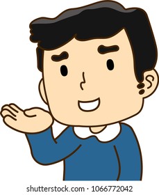 Father looks like guide