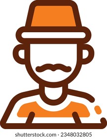 Father Mixed Icon - Single Icon, Vector