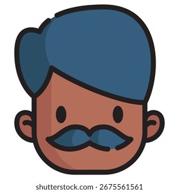 Vatermodernes Vektorsymbol - Minimale Illustrationssymbolvorlage für Web Mobile App UI Design