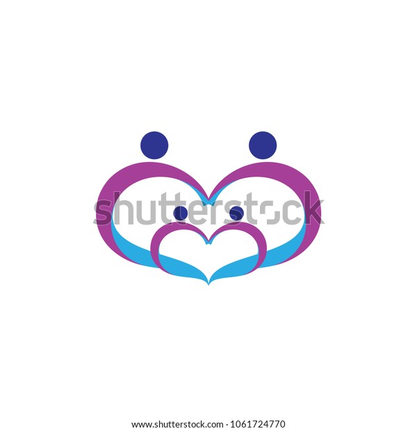 Father Mother Son Logo Family Logo Stock Image Download Now