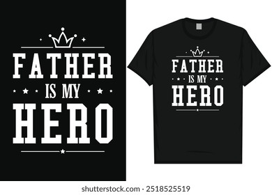 Vater ist mein Held glücklich Vater Tag Papa Papa Typografie Hemd Design