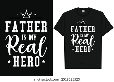 Vater ist mein wahrer Held glücklich Vater Tag Papa Papa Typografie Hemd Design