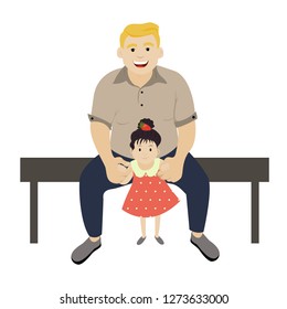 FATHER PLAYS WITH A CHILD