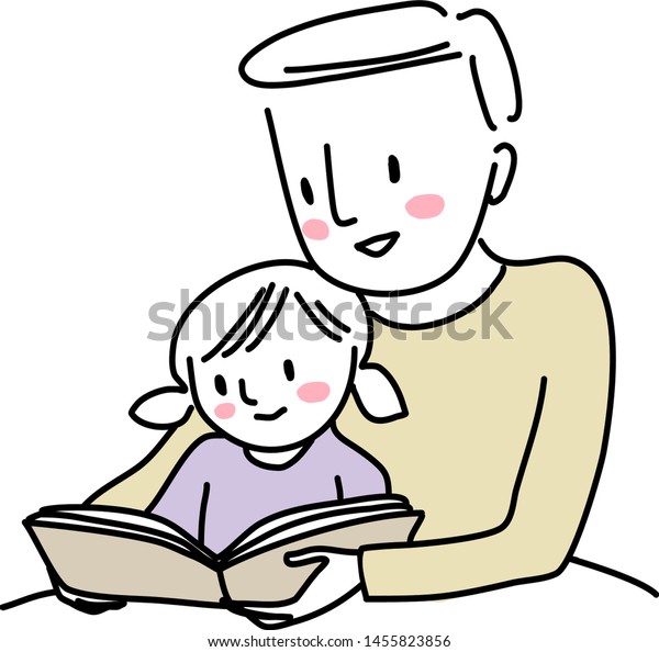 bedtime story dad clipart