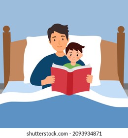 bedtime story dad clipart