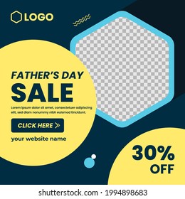 Father s day sale social media post design