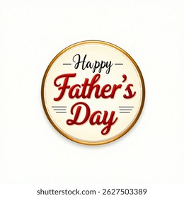 Father s day stamp. father s day label on white background. round sign. father s day round sign. label on white background. Vector illustration 