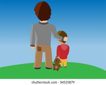 Father Son Stock Vector (Royalty Free) 34525879 | Shutterstock