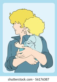 Father and son.