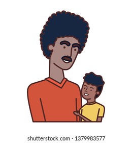 father with son avatar character