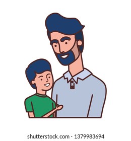 father with son avatar character