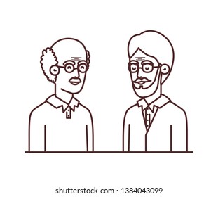 father with son avatar character